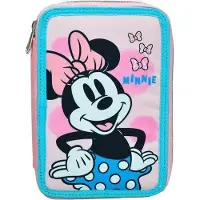 Javoli Disney Minnie Joy pennenetui met vulling, met 2 compartimenten