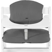 Hauck Highchair Pad Select - Hoogwaardige kussenset voor de kinderstoel - Muslin Dark Grey