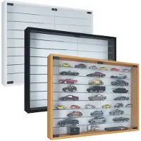 VCM MandosaXXL glazen vitrines wandmontage 2 glazen deuren wit.