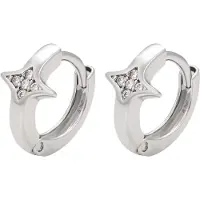 NAEMI Oorbellen zilver / transparant