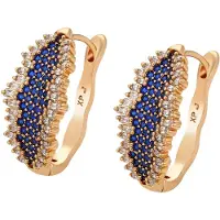 NAEMI Oorbellen navy / goud / transparant
