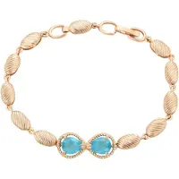 NAEMI Armband turquoise / goud