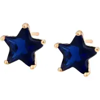 NAEMI Oorbellen royal blue/koningsblauw / goud