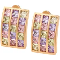 Gaya Oorbellen goud / gemengde kleuren