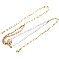 Gaya Ketting rose-goud / wit