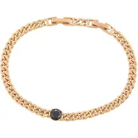 Gaya Armband rose-goud / zwart