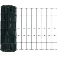 vidaXL Euro Hek 0,4 x 10 m PVC-gelaagd ijzer Groen