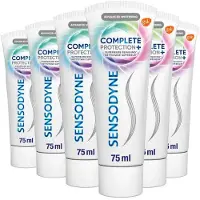 Sensodyne 6x Tandpasta Complete Protection+ Advanced Whitening 75 ml