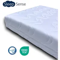 Sleep sense - Hotel XXL koudschuim matras 180x200 - circa 20 cm - Koudschuim - HR55 - premium afritsbare hoes - Oekotex Certipur gecertificeerd - Gratis levering