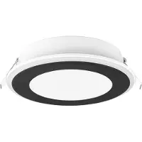 TRIO Led inbouwspot | Rond | Aura | Zwart | Ø 148mm | 3000K | IP65 | 10W