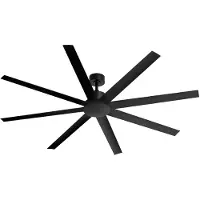 Create - Stille plafondventilator van 40W verkrijgbaar in meerdere maten - Zwart - Ø183cm - Geen licht - WIND INDUSTRIAL
