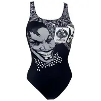 Turbo New Jocker Pro Resist 894061 Swimsuit Zwart,Grijs 2XL Vrouw