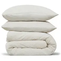 DoubleDry Dekbedovertrek teddy fleece lits jumeaux 240x220 cm + 2 kussenslopen