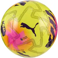 Puma Orbita Play Premier League Lights voetbal, Geel/Meerkleurig, Maat 4
