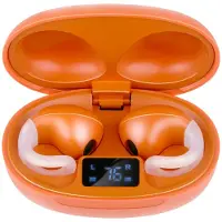 Grundig Draadloze Oordopjes Bluetooth - Oortjes Draadloos Met LED Display en Oplaadcase - In-Ear Met OWS Technologie en USB-C Lader - Oranje