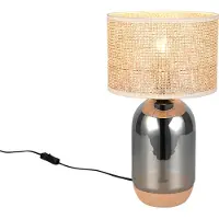 TRIO TARA - Tafellamp - Chroom verdampt - excl. 1x E27 7 W - D: 25cm - Snoerschakelaar - GO Green