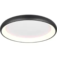 TRIO Led plafondlamp Cardona zwart - Ø 75cm