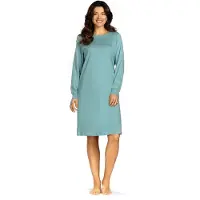 Comtessa - Dames nachthemd - Interlock - Lange mouw - Mintgroen - Maat 50