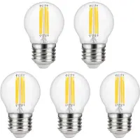 SPL E27 LED Lamp 4W Dimbaar - CRI 93 - Extra Warm Wit - LED Filament G45 - Vervangt 26W - 5 Stuks