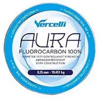 Vercelli Aura 50 M Fluorocarbon Transparant 0.450 mm
