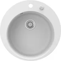 Bergström Spoelbak Wit 50.5 x 50.5 cm Rond, Model 12540