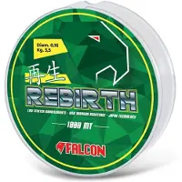 Falcon Rebirth Low Stretch 1000 M Monofilament Transparant 0.250 mm