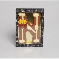 Pure Verwennerij Luxe Gedecoreerde Melk Chocolade Letter N - 6 x 240 Gram