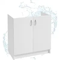 Stamar - Keukenonderkast 80x50 cm - Onderkast met deuren - Wit