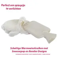 DKD Home Decor Warmwaterkruik Poppetjes Kerstmis (2 Stuks)