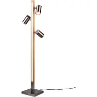 TRIO Design vloerlamp Marley nikkel