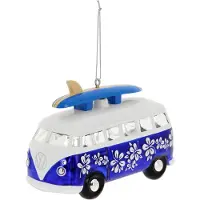 Brisa VW Collection - Volkswagen T1 Bulli Bus kerstversiering & decoratie van glas in geschenkdoos (schaal 1:40)