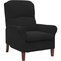 vidaXL Fauteuil Zwart Fluweel