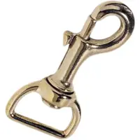 Kong Bronze Squared Rotary Ring Connector Karabijnhaak Goud 3/4