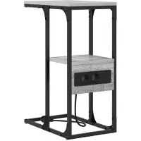 vidaXL Nachtkastje Grijs Sonoma 41,5 x 26 x 60,5 cm Bewerkt hout