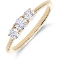 Lucardi Ring goud / transparant