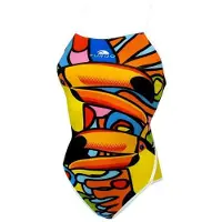 Turbo Tucan Swimsuit Veelkleurig 7-8 Years Meisje