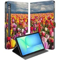 B2Ctelecom Tulpen Tablet Hoesje met Standaard Samsung Galaxy Tab S10 FE | Tab S9 FE