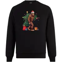 B&C Bigfoot kerst trui - kersttrui - foute kersttrui - Unisex - Kerst - Christmas - Feestdagen - Grappige trui - Kerstman - Foute kerst - Maat XL