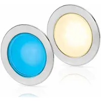 Hella Marine Slim 95 White&blue Ceiling Light Transparant 95 mm