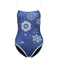 Turbo Snow Christmas Swimsuit Blauw 3XL Vrouw