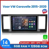 AWESAFE Autoradio 6GB+128GB met Carplay en Android auto - Geschikt Voor VW Volkswagen Caravelle 2015 t/m 2020 - Radio scherm met Navigatie GPS - 8 Kern V1PRO Versie - Draadloos Apple Carplay & Android