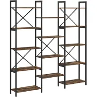vidaXL Boekenplank 156 x 25 x 167 cm Bewerkt hout Sonoma Eik
