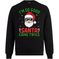 B&C I’m So Good Santa Came Twice Kersttrui - Dames Heren - Unisex - Kerst Cadeau - Grappig - Foute Kersttrui - Maat XL