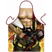 Benza Brandweerman - Sexy Grappig Leuk Schort Keukenschort