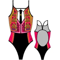 Turbo Bullfighter Swimsuit Zwart 3XL Vrouw
