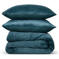 PHLOX Dekbedovertrek flanel fleece lits jumeaux 240x220 cm + 2 kussenslopen -