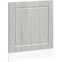vidaXL Vaatwaspaneel Porto 60x1,5x57cm bewerkt hout grijs sonoma eiken