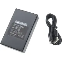 VHBW Camera duo acculader met display voor Canon BP-508, BP-511, BP-511A, BP-512 en BP-514 accu's