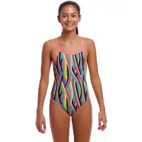 Funkita Single Strap Swimsuit Veelkleurig 12 Years Meisje