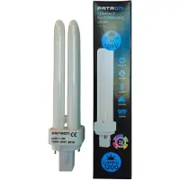 Patron PL-C 2P G24d-2 Spaarlamp | 18W 3000K 1200Lm 830